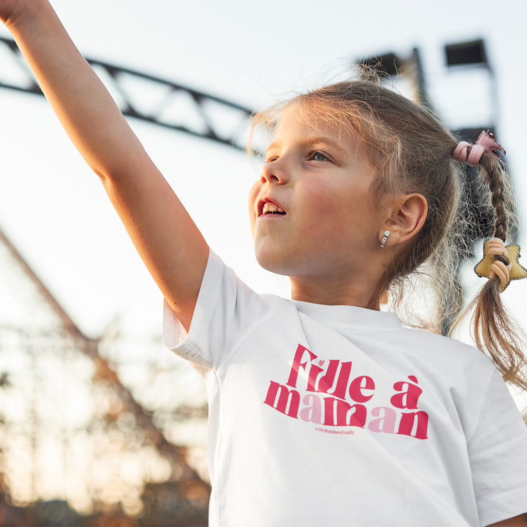 T-shirt coton - Fille à maman