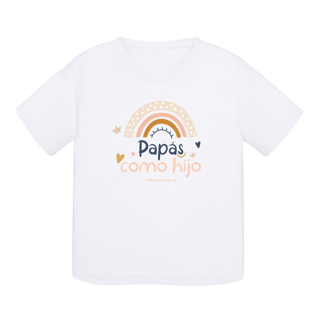 Camiseta bebé algodón - Papas, como hijo