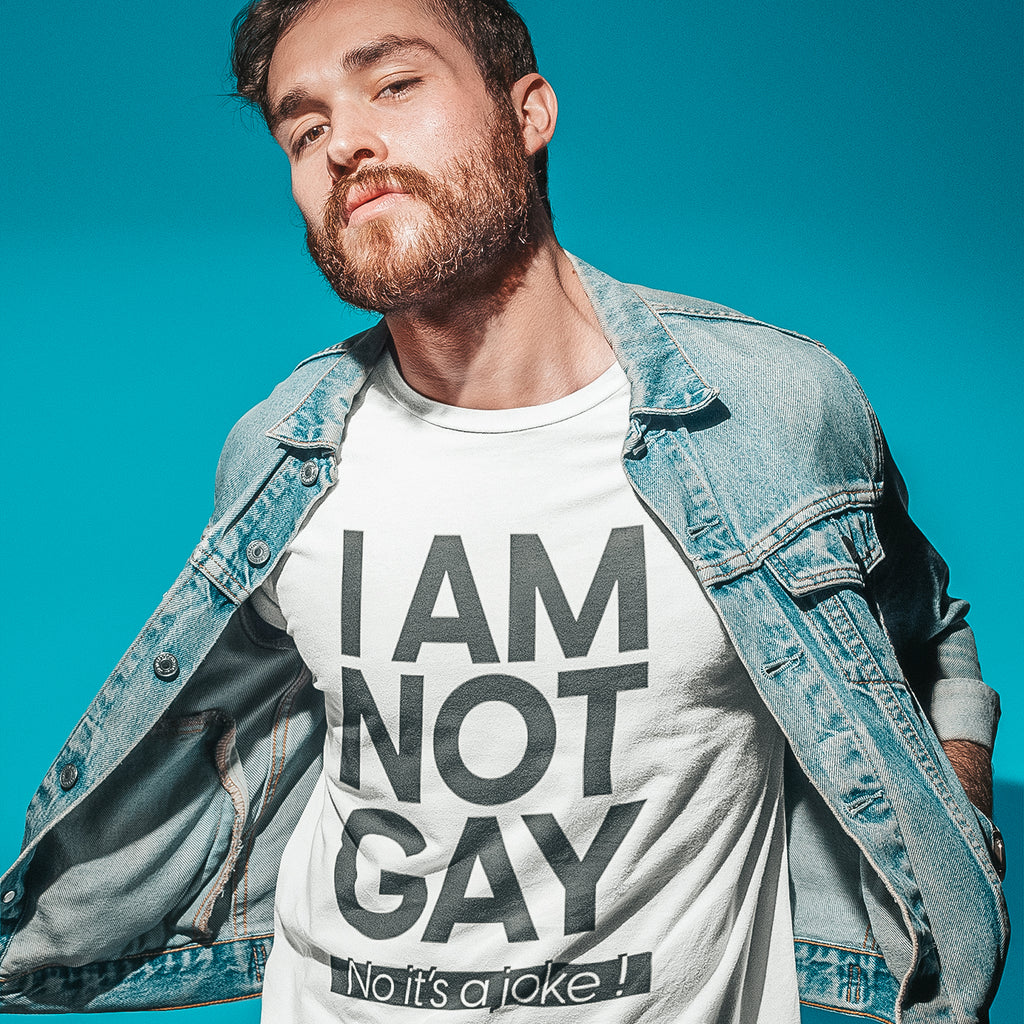 T-shirt LGBT mixte - I'm not gay (it's a joke)